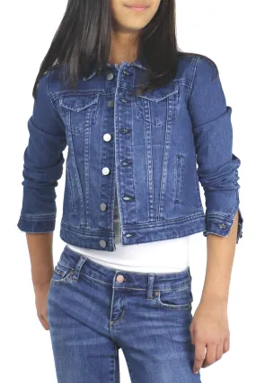 Basic Denim Jacket In Indigo