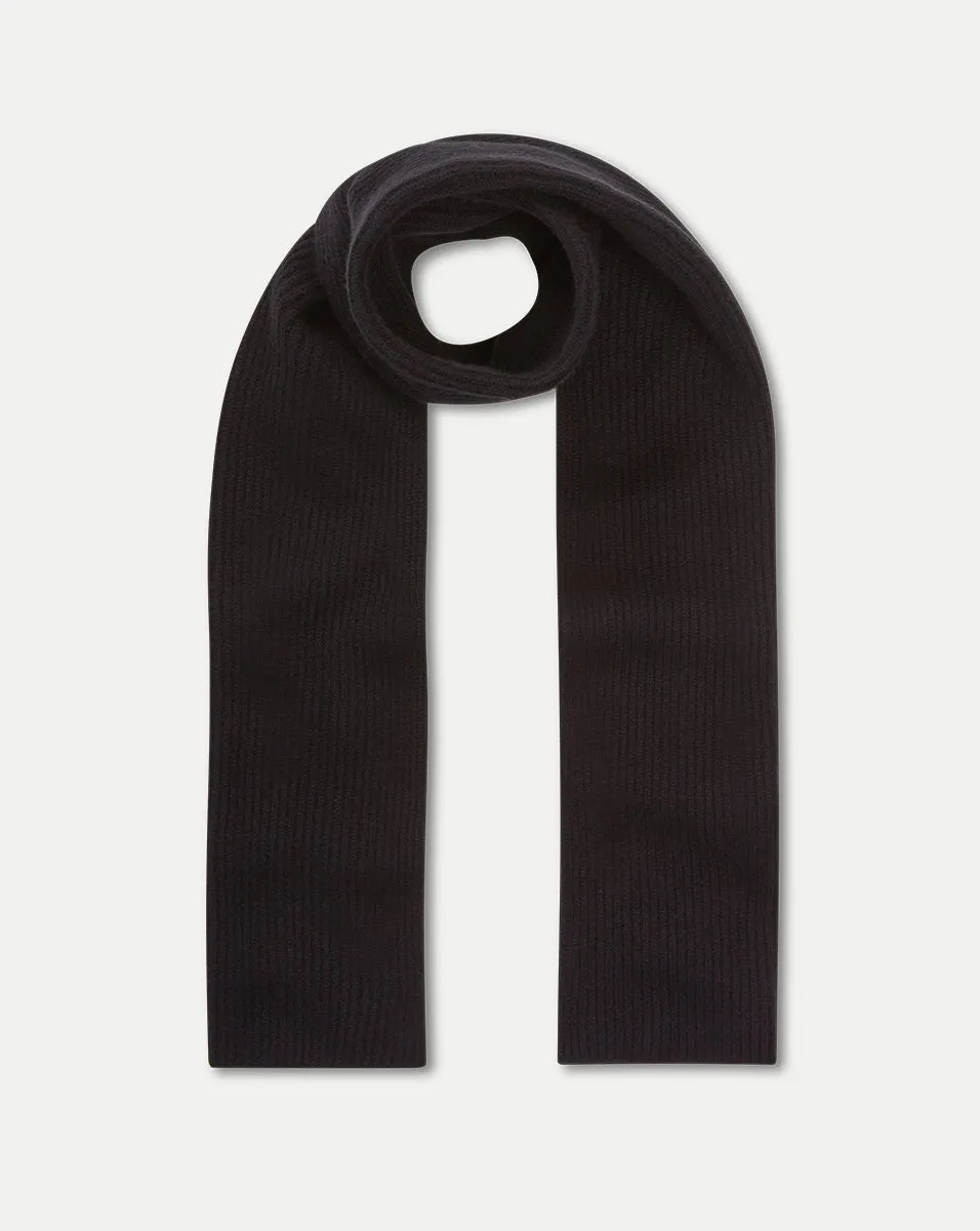 Cashmere Ribbed Scarf