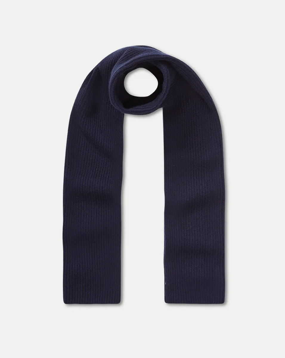 Cashmere Ribbed Scarf