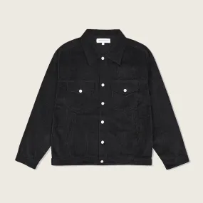 Classic Black Men's Corduroy Jacket