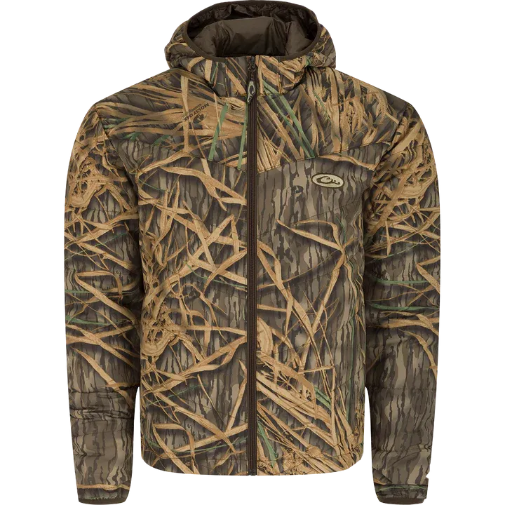 DRAKE MST Waterfowl Pursuit Synthetic Full Zip Jacket with Hood AD4060-009 SHADOWGRASS