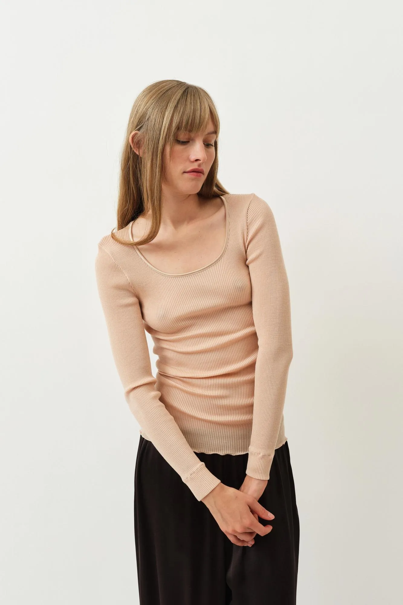 Gisa Oscalito Longsleeve Top — Caramel