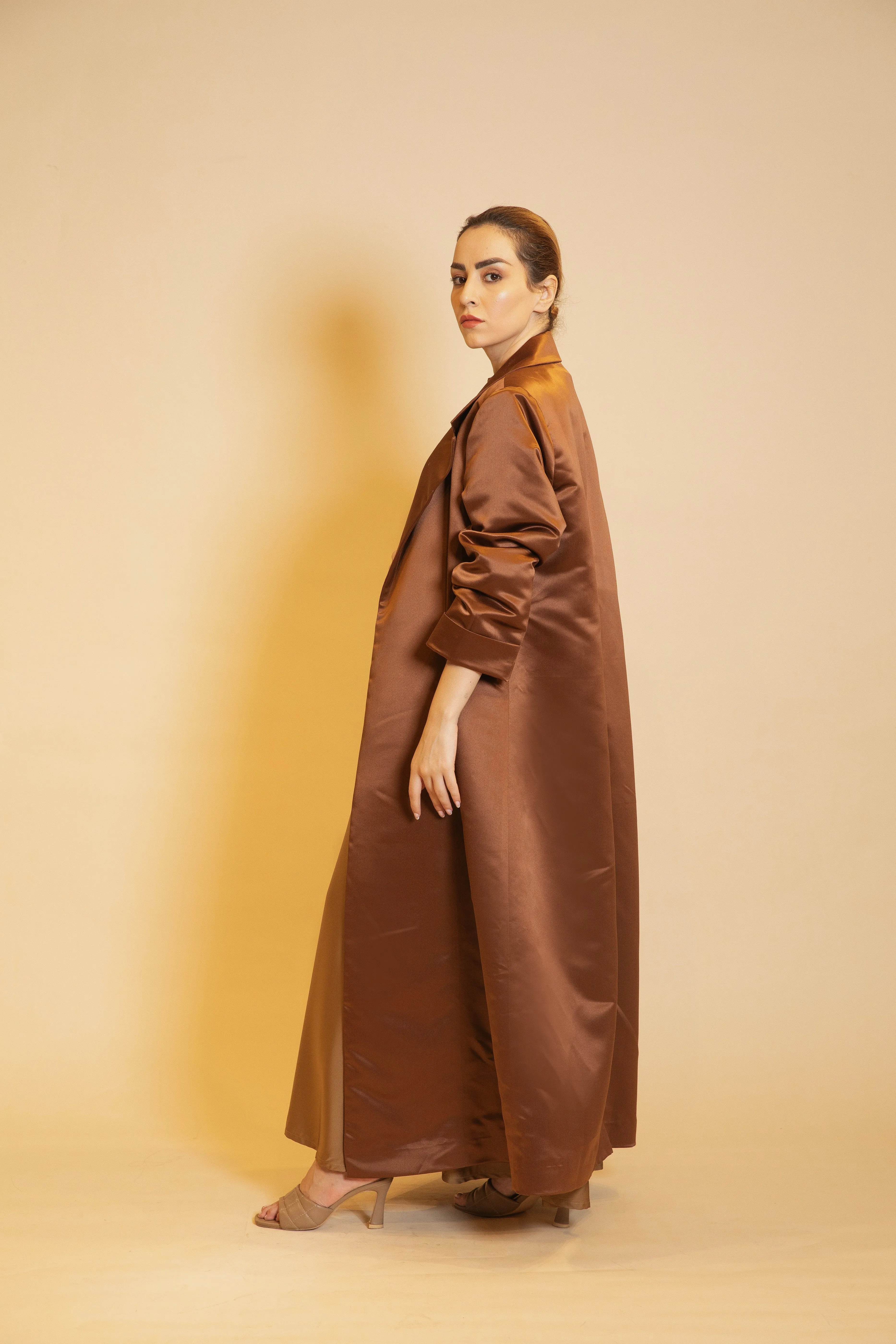 Jacket Abaya in Gold Mocha