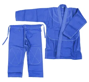 Jiu Jitsu Uniform, Gold Weave, Blue