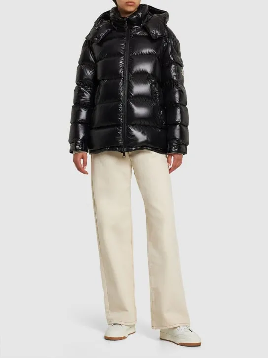 Moncler   Maire nylon laqué short down jacket 