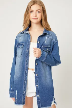 Nash Distressed Denim Shirt