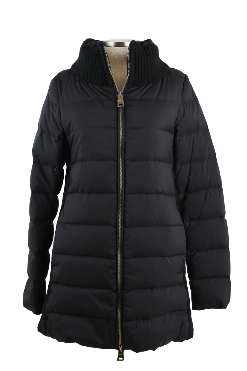 Poly/Wool Quilted Down Coat